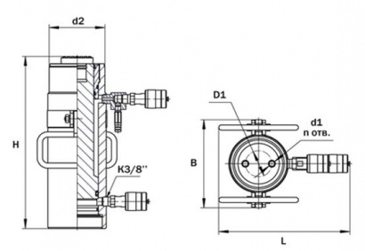 Домкрат универсальный двусторонний