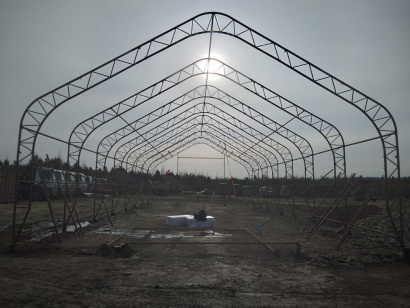 Быстровозводимый ангар для спец.техники (РММ)