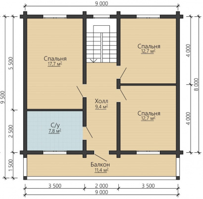 Дом из бруса "Фемида"