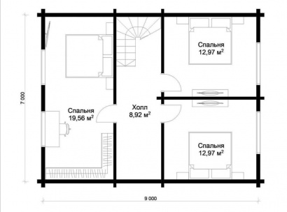 Дом из бруса "Флора"