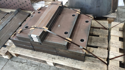 Производим под заказ било, брони (отражательные плиты), дробящие плиты для роторных и щековых дробилок