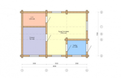 Дом из бревна "Генемей"