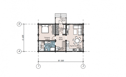 Дом из бруса "Гера"