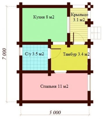 Дом из бруса "Гея"