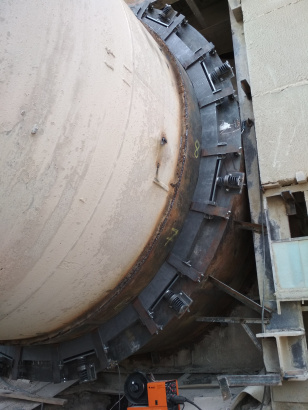 Уплотнение вращающейся печи