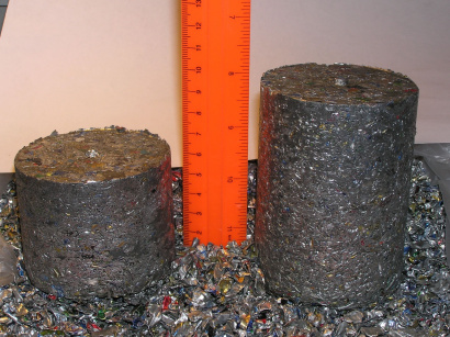 Алюминиевая крупка АКВ, брикеты