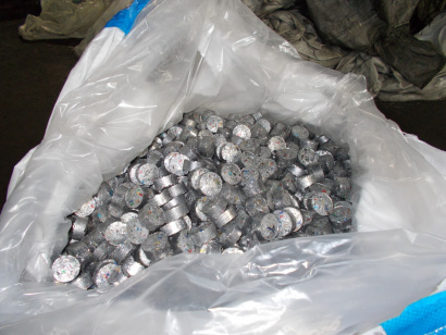 Алюминиевая крупка АКВ, брикеты