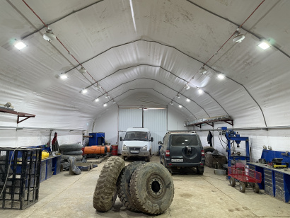 Быстровозводимый ангар для спец.техники (РММ)