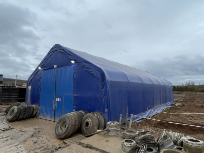 Быстровозводимый ангар для спец.техники (РММ)
