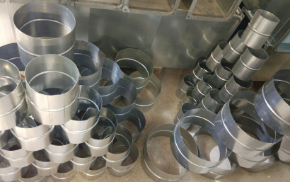 ВЕНТИЛЯЦИЯ-ФАСОННЫЕ ЧАСТИ К КРУГЛЫМ ВОЗДУХОВОДАМ