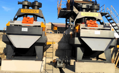 Обезвоживающий грохот с гидроциклоном