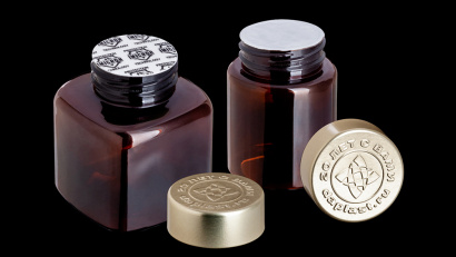 Эмбоссинг и дебоссинг на алюминиевых крышках и колпачках