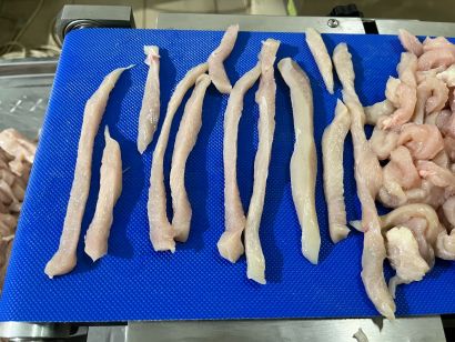 Машина для деликатной нарезки рыбы и мяса на стрипсы Vega HDFS 90