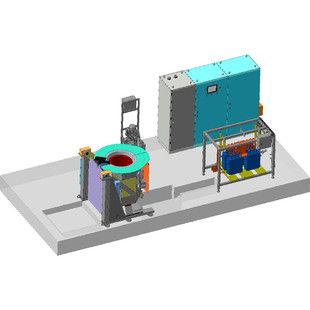 Индукционная плавильная печь (сталь,чугун)  в комплекте с генератором и чиллером под ключ