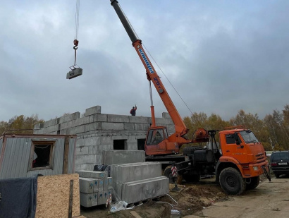 Домокомплект из полистиролбетона панели крупноформатные паз-гребень