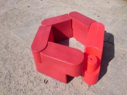 Барьер для ограждения картинг-трасс 1200х240х300