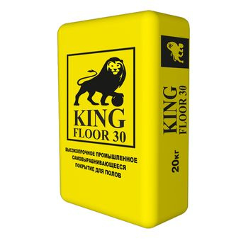 Полимерцементный самовыравнивающийся наливной пол King Floor 30 - сухая строительная смесь