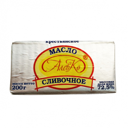 Масло сливочное 72,5% ГОСТ 32261-2013 от производителя