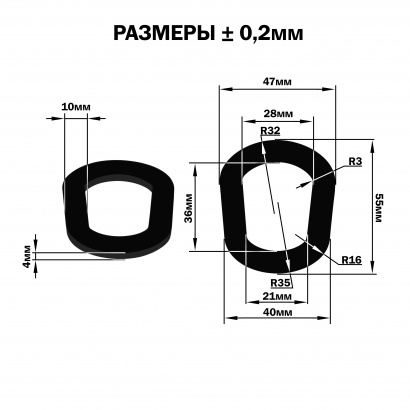 Прокладки из РТИ МБС резины, полиуретана