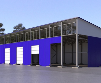 Быстровозводимый ангар из металлоконструкций