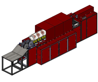 СЭЛТ-КИН-5 для нагрева мерных заготовок большого сечения с последовательной подачей