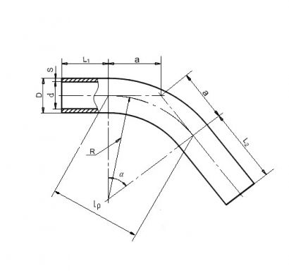 Отводы горчегнутые ОГ из трубы 219х9 ст. 13ХФА (К52)