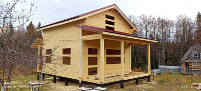 Баня из бруса под ключ лофт