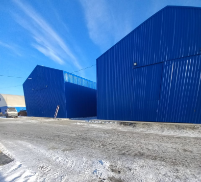 Быстровозводимый склад из металлокаркаса