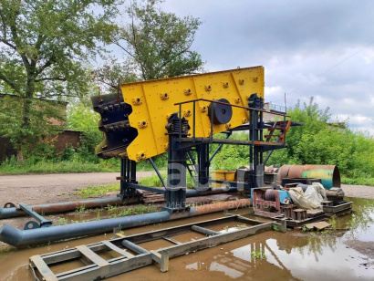 Промывочный комплекс на базе инерционного грохота ГИС-63М