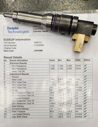 Ремонт форсунок CR, насос-форсунок, насосных секций