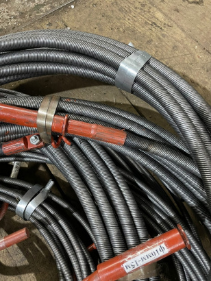 Сантехнический трос диам  6,8,10,12,14,16,18 мм (ручка,крючок-зацеп)