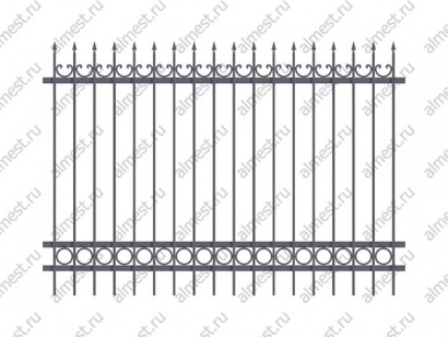 Секционные заборы из профиля
