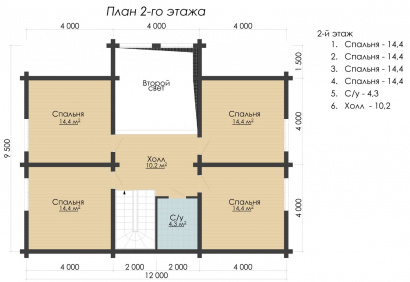 Дом из бруса "Селена"