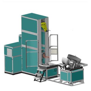 Вертикальный автоматизированный закалочный комплекс для термообработки деталей машиностроения