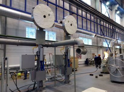 Установка сушки/нагрева футеровки литейных ковшей