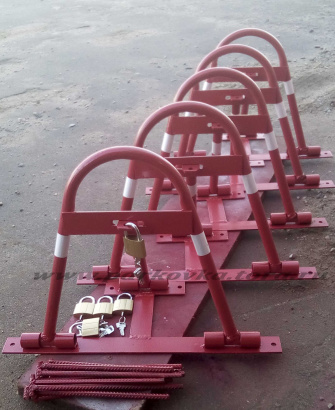 Акция! Парковочные барьеры 1600 руб, от 10-ти штук – 1280 руб