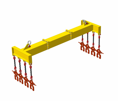 Траверса грузоподъемная для разгрузки и перемещения жд рельс