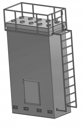 Установка нагрева стопоров литейных ковшей