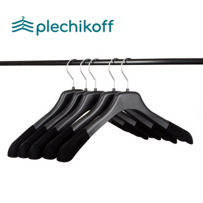Вешалки-плечики для одежды из дерева и пластика PLECHIKOFF