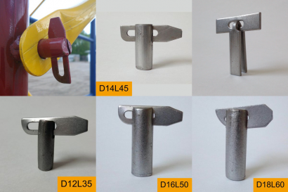 Комплект штампов для производства флажковых замков