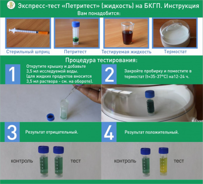 Экспресс-тест на БГКП в жидкостях (петритест)   Аналог 3M Petrifilm (EB