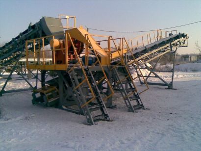Дробилка щековая ДЩ-210 (ЩДС-2,5х4,0) на рамной конструкции (агрегат) 