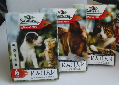 Капли от блох «Samurai»