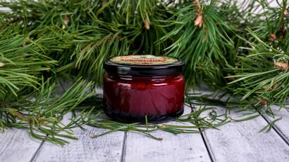 Брусника лесная - дикорастущая тертая с сахаром 250 гр