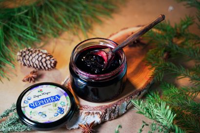 Варенье из лесной - дикорастущей черники 250 гр