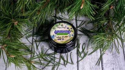 Голубика лесная - дикорастущая в сосновом сиропе из молодых сосновых шишек 250 гр