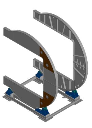 Механизированная оснастка (опалубка) бетонозаливных внутриобъемных блоков трансформаторных подстанций