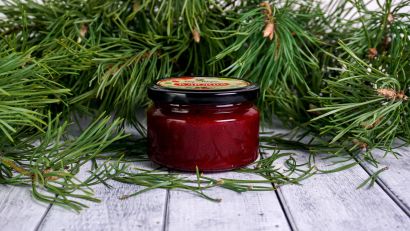 Клюква лесная - дикорастущая тертая с сахаром 250 гр