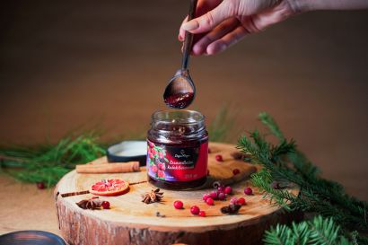 Глинтвейн клюквенный из дикорастущей лесной клюквы 200 гр