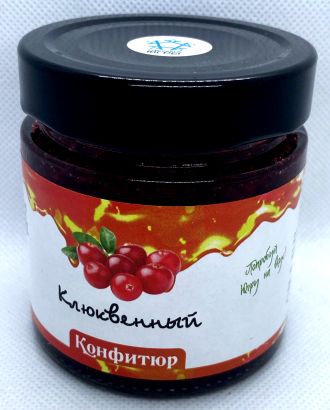 Клюквенный конфитюр из дикорастущей лесной клюквы 200 гр